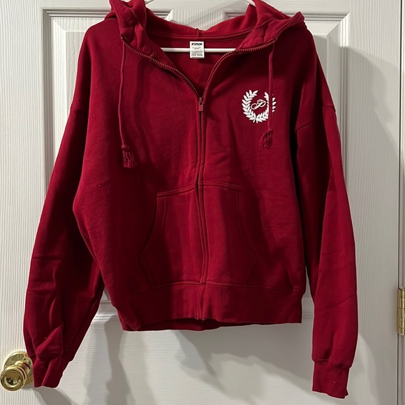 Pink Victoria’s Secret 2024 Zip Up Hoodie XS! - Picture 1 of 4